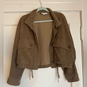 FAVLUX Brown Corduroy Utility Jacket